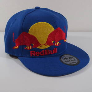 【新品・送料無料】16 青/青/直つば REDBULL レッドブル 刺繍 キャップ 帽子