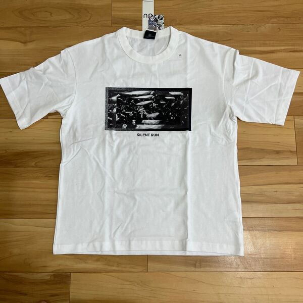 新品☆GUガンダム 厚手生地☆ コットンビッグTシャツ 5分袖 白 サイズM③