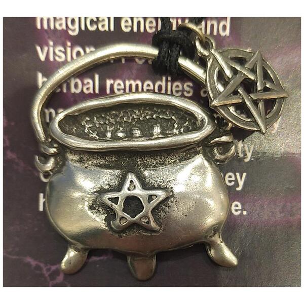 AzureGreen: Cauldron with Pentacle pen..
