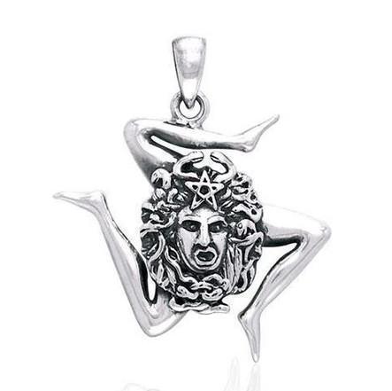 PeterStone: Trinacria Silver Pendant