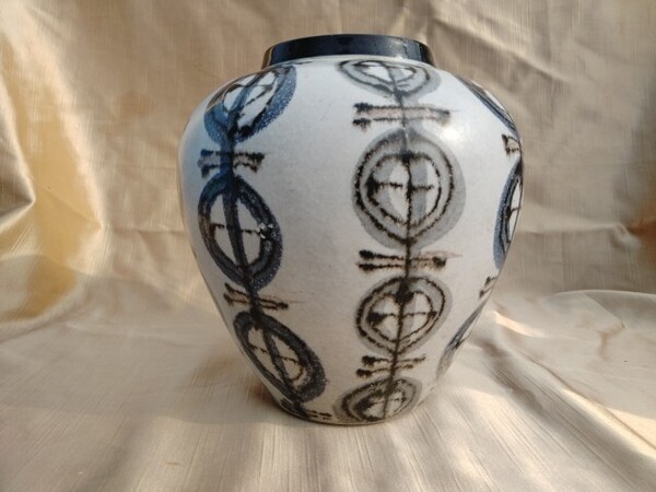花瓶 陶泉作 高16cm 胴17cm 口8cm