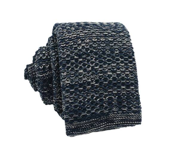 【新品】送料無料 Helios 横編 KNIT TIE NAVY・ニットタイ・メンズ・ビジネス・フォーマル・カジュアル・冠婚葬祭・プレゼント・ミックス