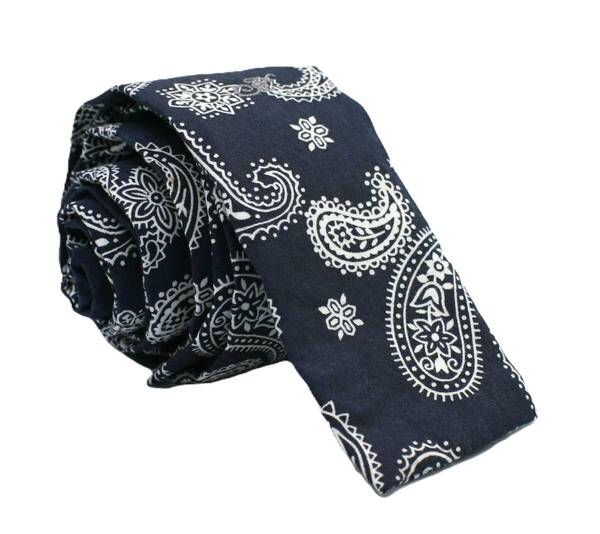 【新品】送料無料 Helios PAISLEY TIE NAVY・ネクタイ・スクエアエンドタイ・メンズ・ビジネス・フォーマル・カジュアル・冠婚葬祭
