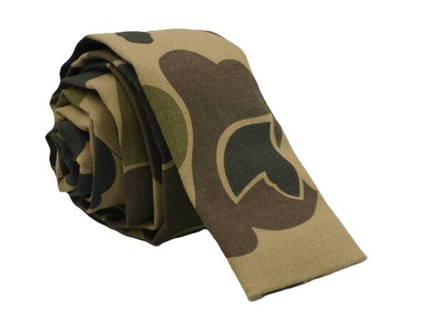 【新品】送料無料 Helios COTTON CAMO NECKTIE BEIGE・ネクタイ・スクエアエンド・メンズ・ビジネス・フォーマル・カジュアル・冠婚葬祭