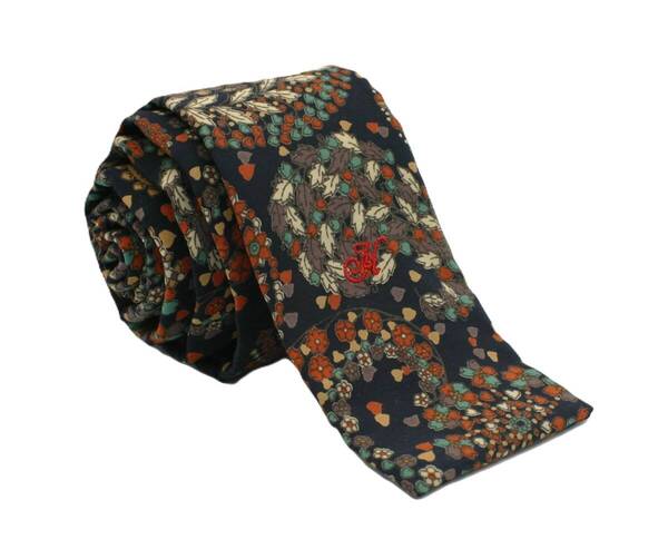 【新品】送料無料 Helios PAISLEY NARROW TIE NAVY・ネクタイ・スクエアエンド・メンズ・ビジネス・フォーマル・カジュアル・冠婚葬祭