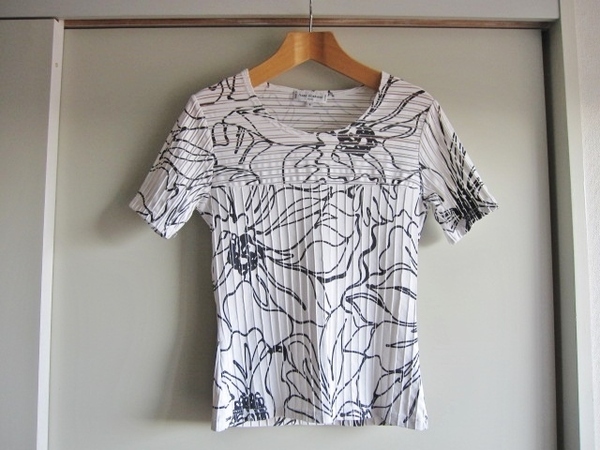 Anne Fontaine 半袖 シャツ T-shirt アンフォンテーヌ トップス ブランド MADE IN FRANCE PARIS Lady'sサイズ1