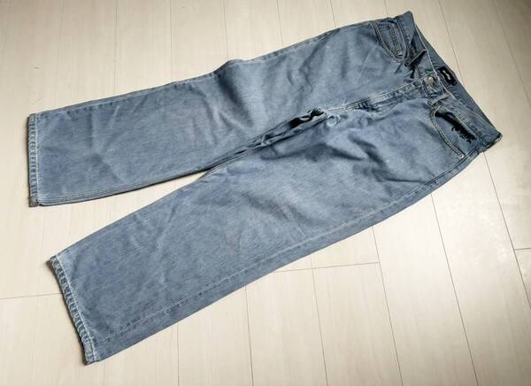 XLARGE エクストラ ラージ EMBROIDERY GRAFFITI DENIM PANTS デニム パンツ ロゴ 刺繍 36 インディゴ ワイド ▼0406