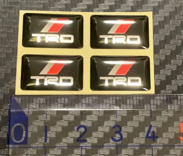 TRD ミニステッカー エポキシ樹脂コーティング 4枚セット