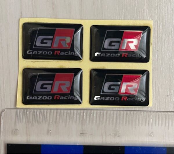 GR ミニステッカー エポキシ樹脂コーティング 4枚セット