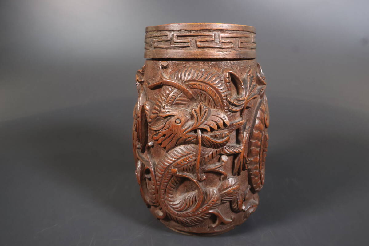 墨壺　木彫　龍 墨壺 木彫 龍 龍 墨壺のYahoo!オークション(旧ヤフオク!)の相場