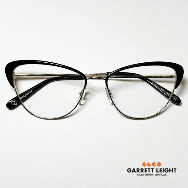 処分価格 Garrett Leight メガネ |正規新品|ギャレットライト 米国ブランド|VISTA|純正ケース・クロス付| 黒 金色