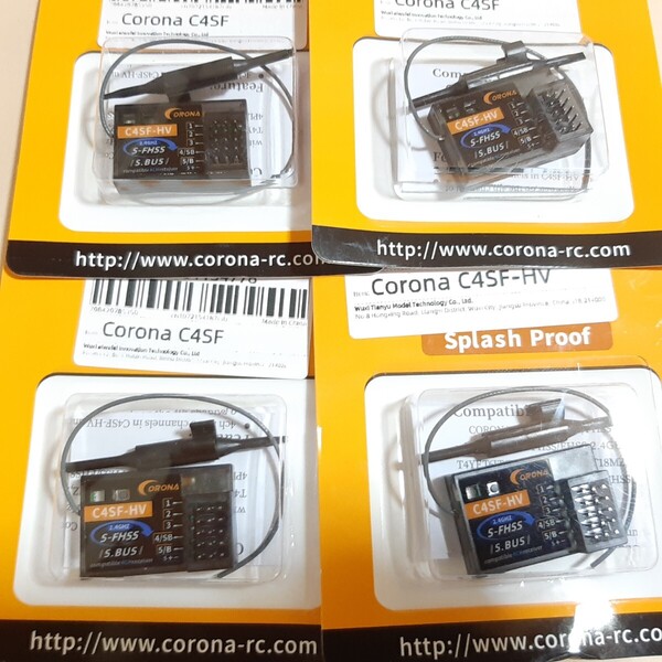 ●●4個●●即決●送料無料● CORONA C4SF-HV 受信機 2.4G futaba S-FHSS 互換品 3PL 4PL 4PLS 3PV 4PV 4PM 4PX 7PX プロポ ラジコン