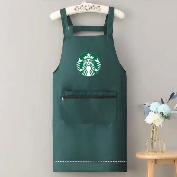 スターバックス海外限定 スタバ日本未発売 エプロン グリーン
