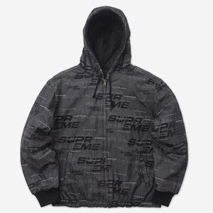 19AW Supreme Reversible Dimensions Logo Denim Work Jacket M Black