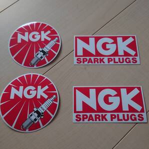 NGK スパークプラグ ステッカー 4枚セット 未使用