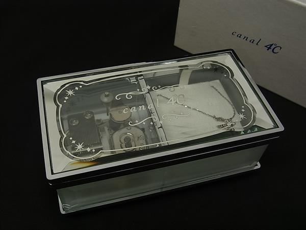 新品カナル】 4°C ネックレス/silver オルゴールケース 星に願い