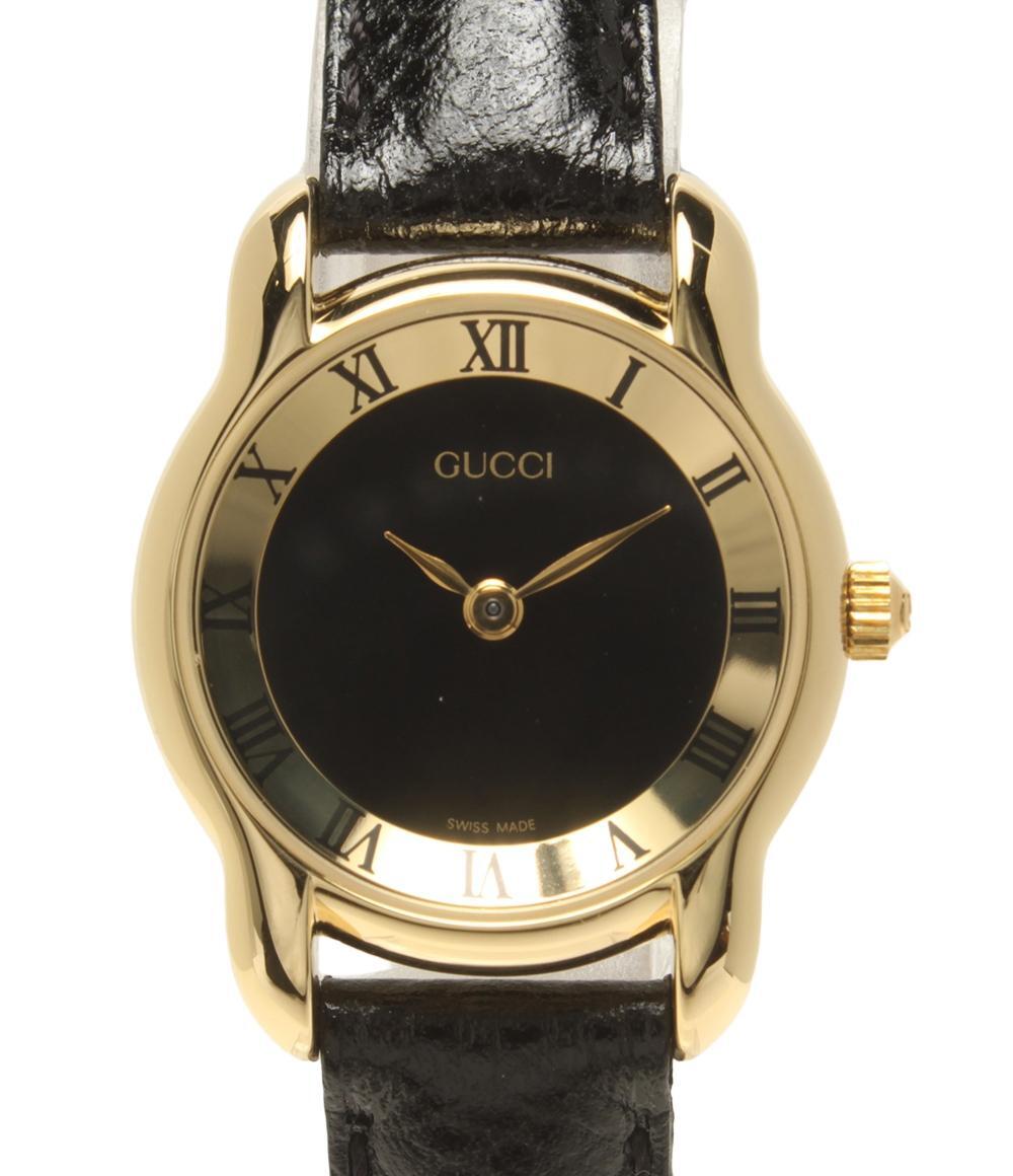 GUCCI時計 5100L 新品電池 稼働品 ブラック ゴールド 黒文字盤 Yahoo!オークション -「5100」(女性用) (グッチ)の落札相場