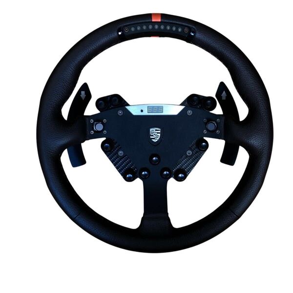 美品 fanatec 918 ポルシェ レザー ステアリング