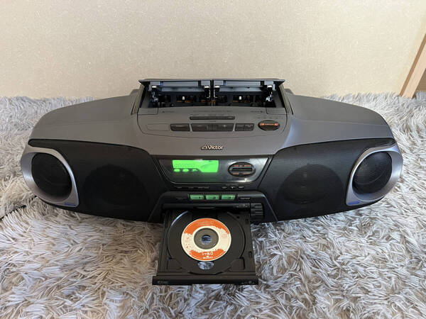 【ジャンク】平成レトロ VICTOR RC-XC5 大型CDラジカセ CD3枚
