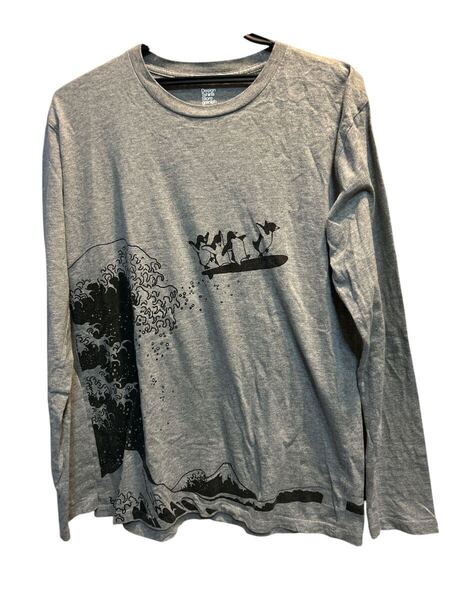グラニフTシャツ 葛飾北斎 ペンギン 富士山 Lサイズ