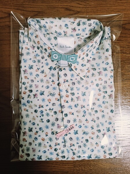 Paul Smith ポール・スミス 半袖 花柄シャツ Mサイズ日本製.,