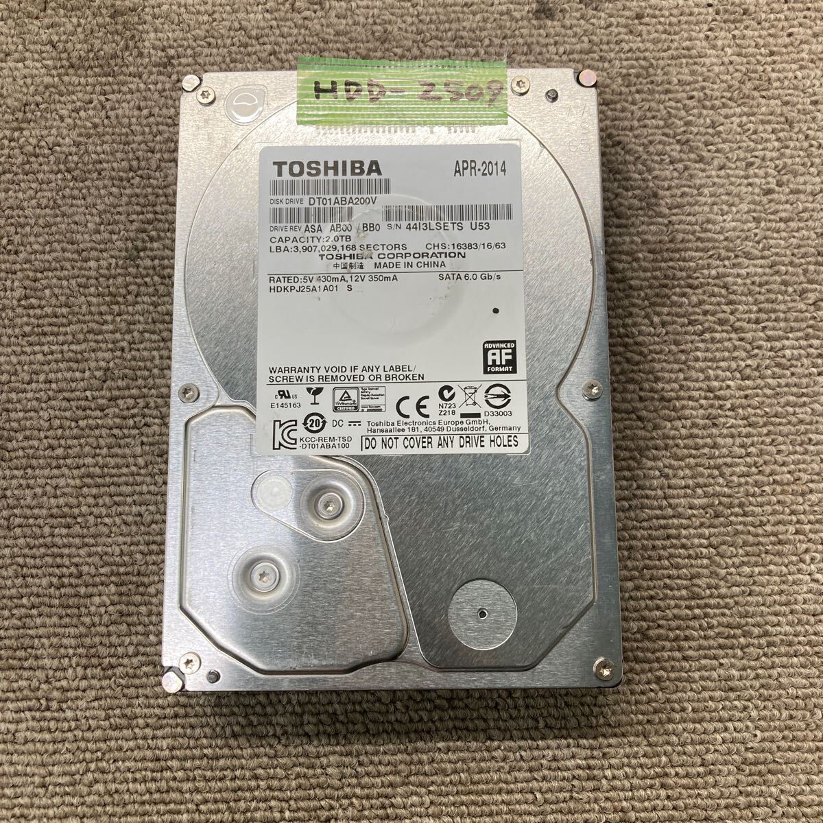 Amazon | 東芝 内蔵HDD 3.5インチ 2TB 監視カメラモデル