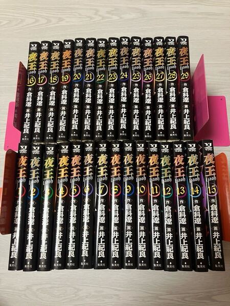 【裁断済】夜王 1~29巻 倉科遼/井上紀良【ジャンク品】【自炊用】