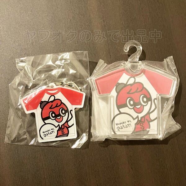 ポケモンセンター Tシャツ型グッズ ボールガイ 2点セット ダイカットメモ&アクリルキーホルダー