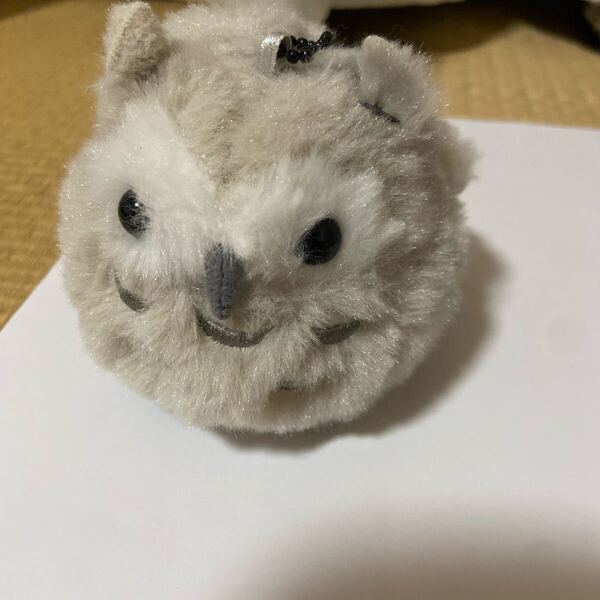 ふくふくシマエナガ フクロウ マスコット ストラップ ぬいぐるみ