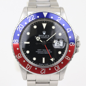 日ロレOH済! ROLEX ロレックス 16750 GMTマスター R番 自動巻 腕時計 (質屋 藤千商店)