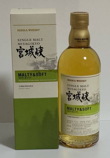 【新品・未開栓】NIKKA ニッカ ウイスキー シングルモルト 宮城峡 モルティ&ソフト 55% 500ml 箱付き