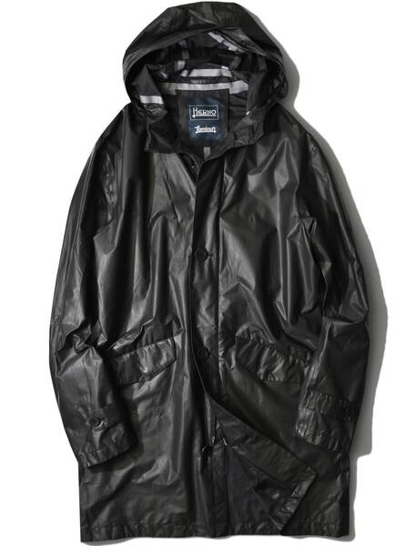 12,6万【Herno ヘルノ 新品】春夏秋◇超高性能で超軽量250g◇シャツ並に軽やかでも着ればドレス顔◇ゴアテックス素材◇Laminarフードコート