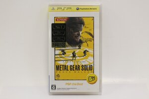 未使用未開封 PSP メタルギアソリッド ピースウォーカー METAL GEAR SOLID PEACE WALKER the Best ソフト 4-E125/1/60L