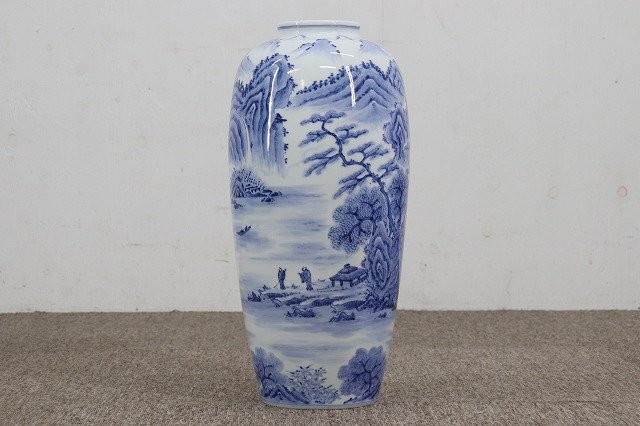 2568 平戸祐祥 染付 唐子絵 花瓶 未使用 Yahoo!オークション -「平戸祐祥」の落札相場・落札価格