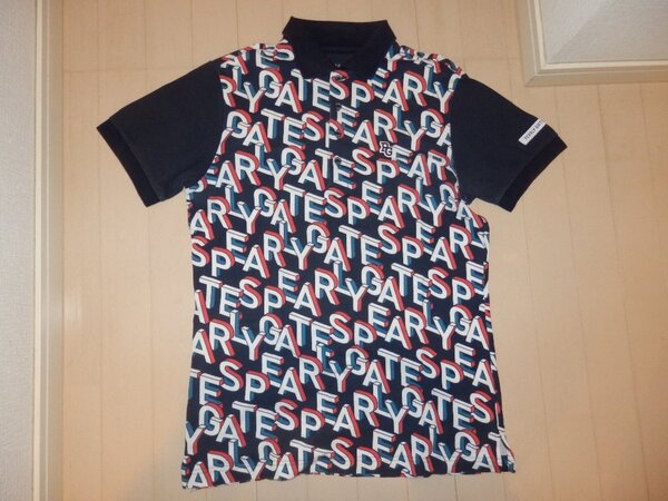 認識タグ有★PEARLY GATES パーリーゲイツ★人気半袖ポロシャツ カラフルPG柄 2020年モデル★サイズ5 L