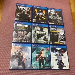 【PS4】 Battlefield 2042 などFPS 9本セット コールオブデューティ キルゾーン レインボーシックス バトルフィールド