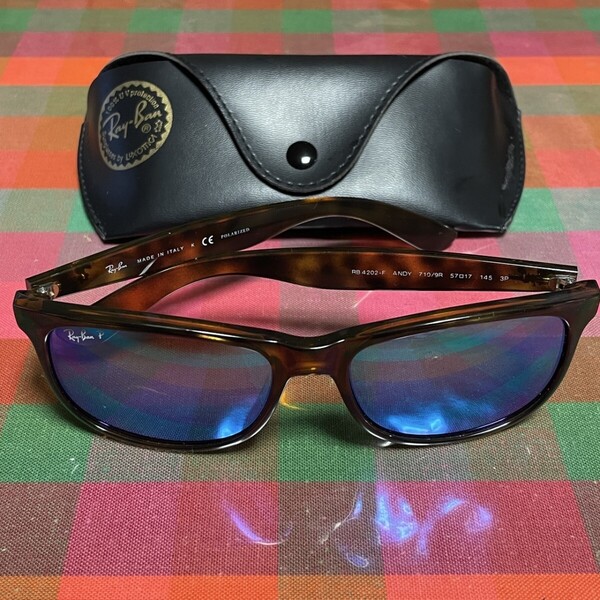レイバン RayBan アジアンフィット 偏光レンズ サングラス RB4202-F 5717 ケース付き
