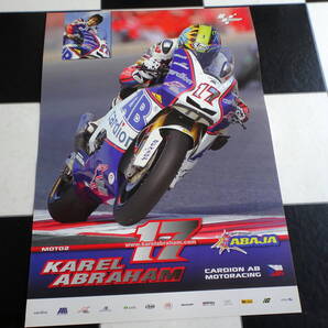 【Moto2】2010 CARDION AB MOTO RACIN Karel Abraham(カレル・アブラハム)選手ポスター (非売品) カルディオンABモトレーシング MotoGP