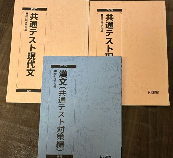 駿台テキスト 共通テスト現代文2023前期後期 漢文(共通テスト対策編)2023後期