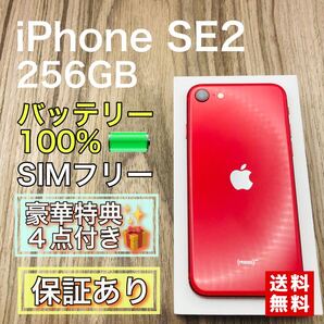iPhoneSE2 レッド 256GB SIMフリー 新品バッテリー