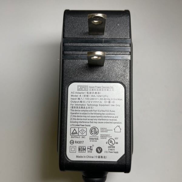 No.2408 BUFFALO ACアダプター WA-12M12FU