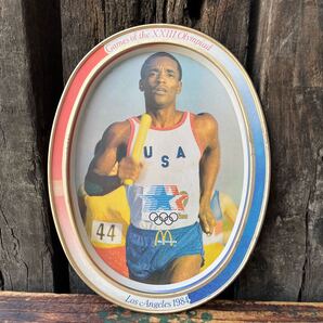 【USA vintage】80s Los Angeles Olympic × McDonald Oval Tin Plate Run オリンピック マクドナルド ロス五輪 アメリカ ビンテージ