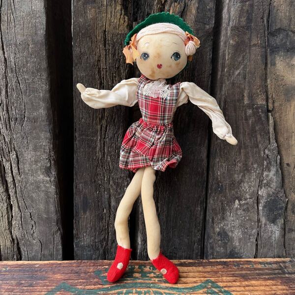 【USA vintage】Pose girl doll レトロ 女の子 人形 アメリカ ビンテージ
