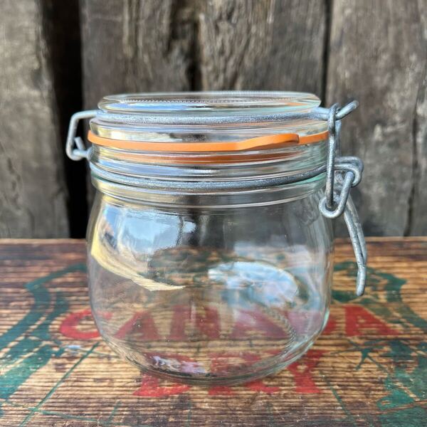 【France】Le Parfait Glass Jar ル・パルフェ ガラスジャー ガラス瓶 保存容器 フランス ビンテージ