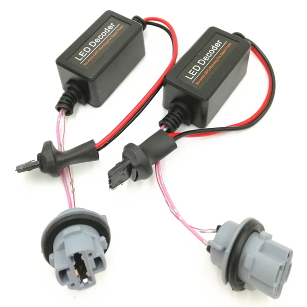 簡単設置加工なしウインカーリレー ハイフラ防止抵抗 T20 ピンチ部違いOK LED ワンタッチ抵抗器 カプラーオンハイフラ防止抵抗器 2個セット