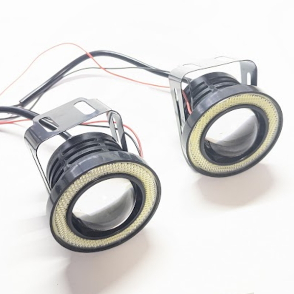 イカリング付フォグライト本体 ホワイト光 2個セット64mm 明るいLEDフォグライト プロジェクターフォグランプ 金具付 30W 3200lm 6000K 12v