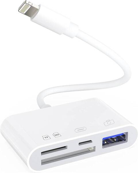 iPhone SD カードリーダー 最新 iOS18 双方向 データ転送 充電