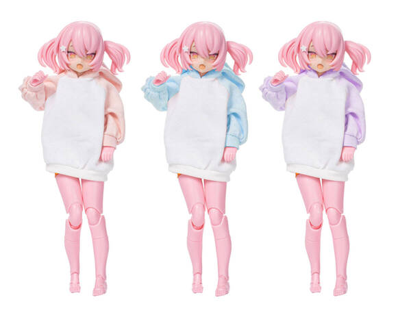 3点 1/12スケールドール服 パーカー ABC メガミデバイス 蝸之殻 創彩少女庭園
