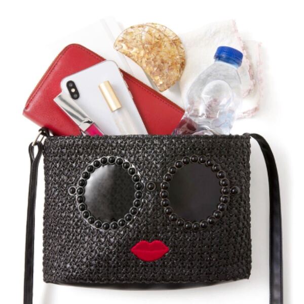 ラスト①新品☆a-jolie バスケット ショルダーバッグ ブラック