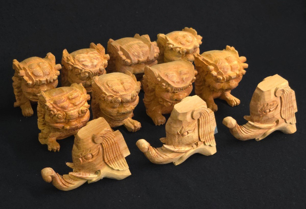 Yahoo!オークション -「獅子 木彫」(木工、竹工芸) (工芸品)の Yahoo!オークション -「獅子 木彫」(木工、竹工芸) (工芸品)の
